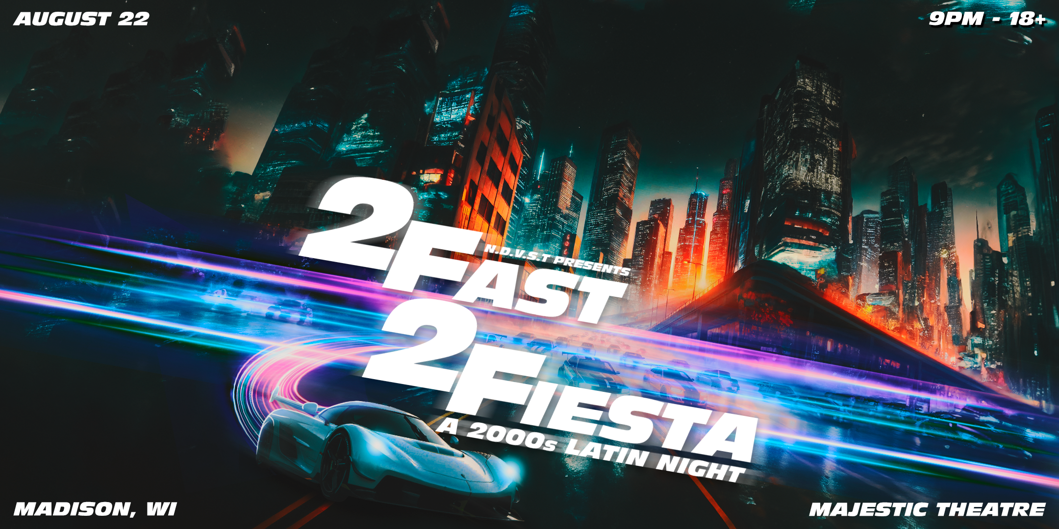 2 FAST 2 FIESTA: A 2000s LATIN NIGHT at Majestic Theatre | Madison, Wisconsin on August 22, 2025