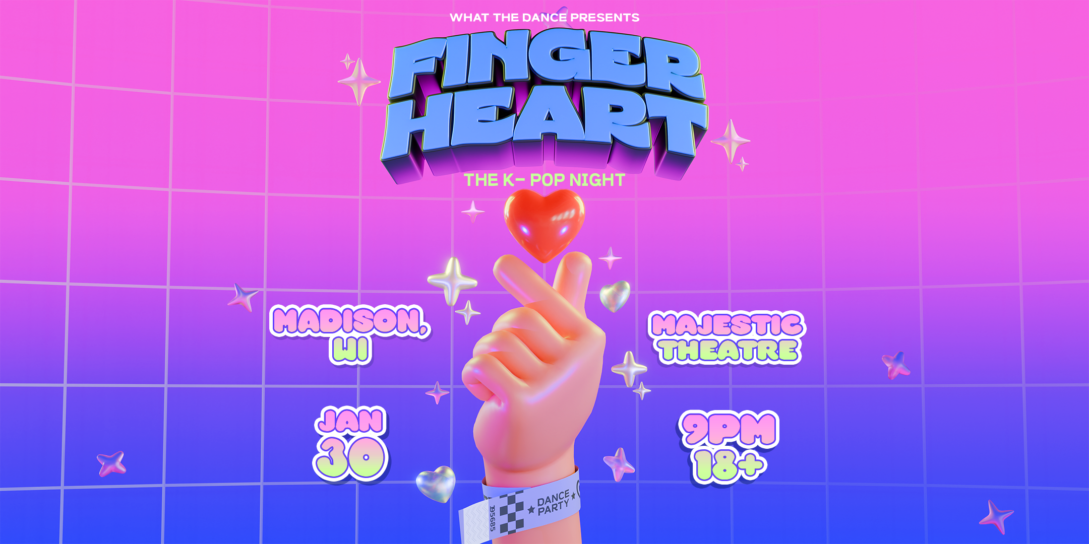 Finger Heart: K Pop Night at Majestic Theatre | Madison, Wisconsin on January 30, 2026